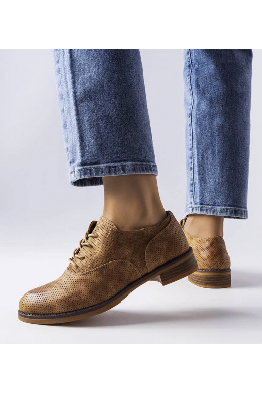 Brūni perforēti Kairaouani apavi