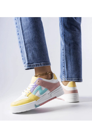 Rozā un dzeltenas kurpes ar... 2