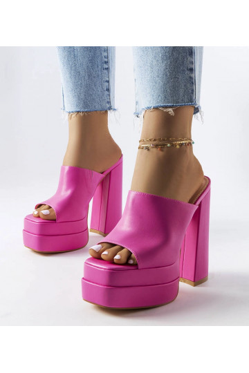 Rozā augstpapēžu flip-flops... 2