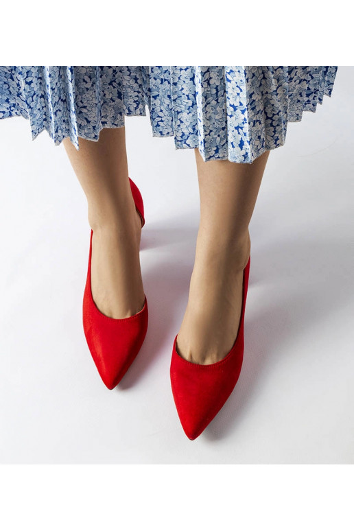 Sargent sarkanas pumpas ar bloka papēdi Sargent sarkanas pumpas ar bloka papēdi