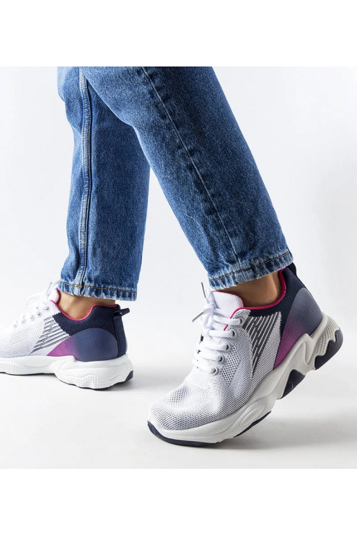 Baltas un tumši zilas Galatee sporta...