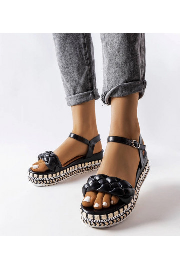 Katrin Black Platform sandales