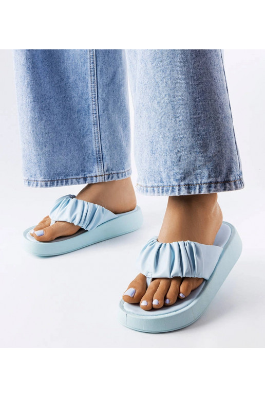 Filena zilas shirred flip-flops
