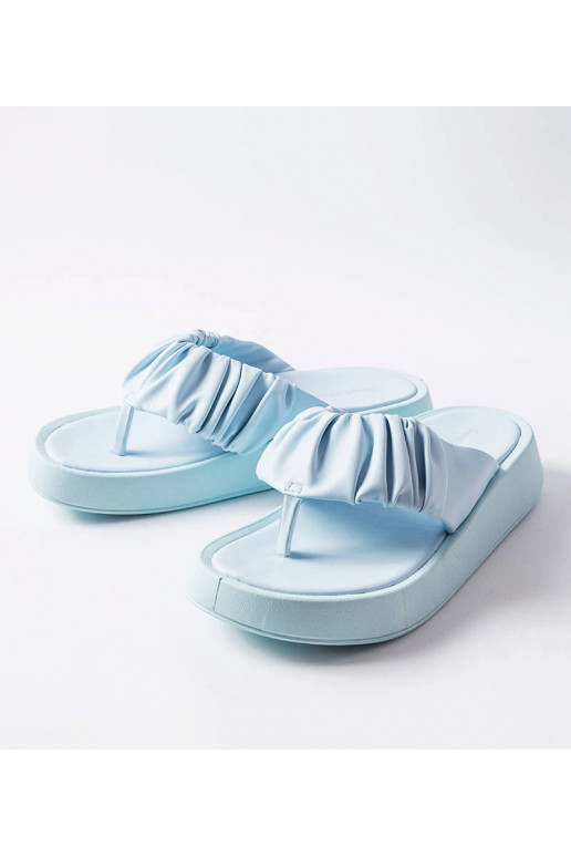 Filena zilas shirred flip-flops