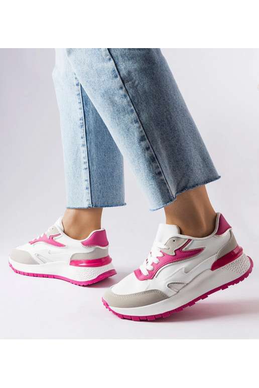 Batilda baltas un rozā kedas