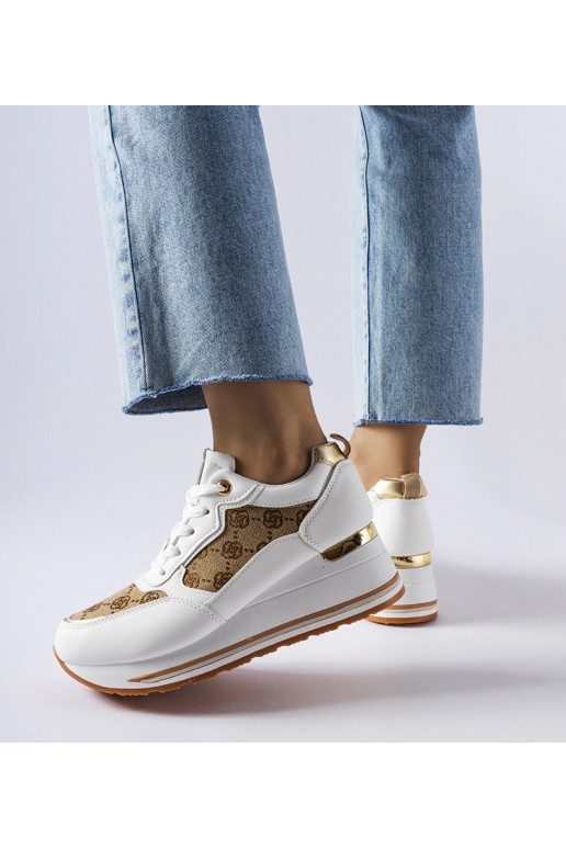 Baltas čības ar Rouxi apdruku