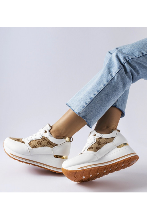 Baltas čības ar Rouxi apdruku