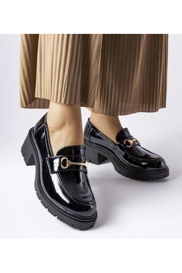 Melnas lakādas Fabrizio...