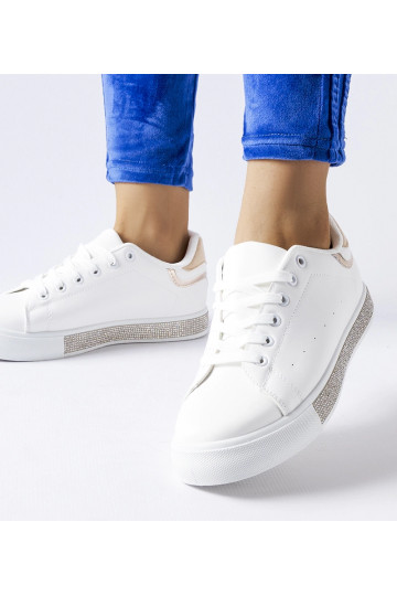 Baltas un bēšas kedas ar... 2