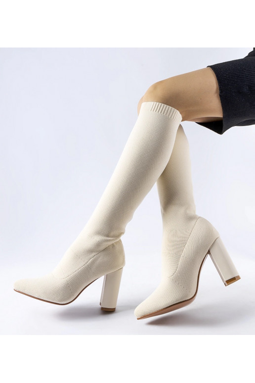 Bēši Conway zeķu zābaki ar papēdi