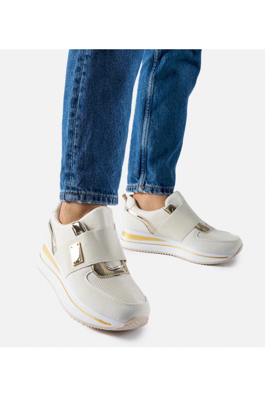 Bēšas Sages Slip-On platformas kedas