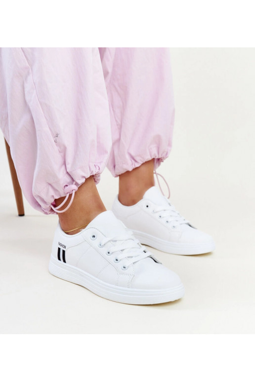 Baltas sieviešu kedas šņorējamās...