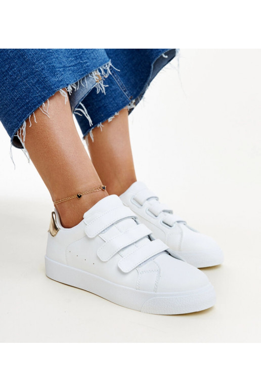 Baltas un zelta Samala velcro kedas