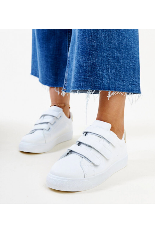 Baltas un zelta Samala velcro kedas