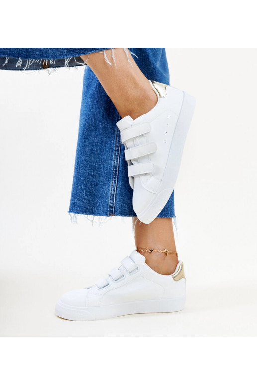 Baltas un zelta Samala velcro kedas