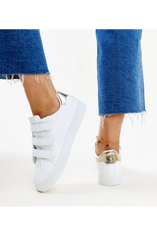 Baltas un zelta Samala velcro kedas