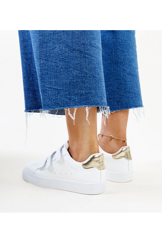 Baltas un zelta Samala velcro kedas