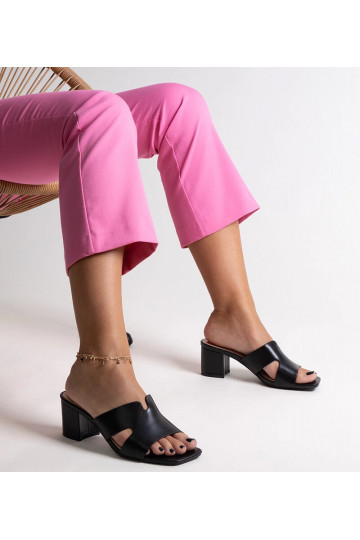 Melnas flip-flops ar bloka... 2