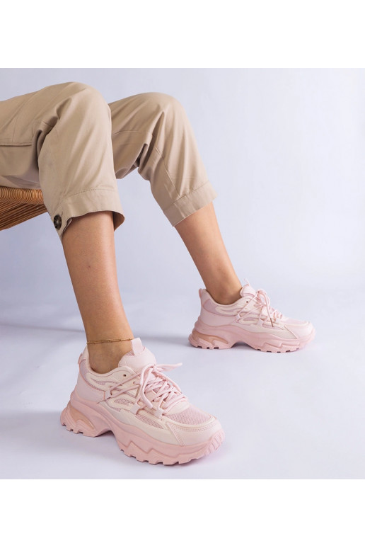 Rozā sporta kedas ar masīvu zoli Roxana