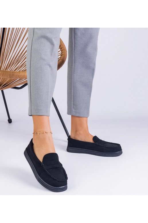 Melnās sieviešu kurpes no mākslīgās...