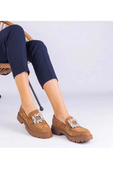 Brūni sieviešu mokasīni no...