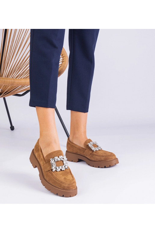 Brūni sieviešu mokasīni no eko...