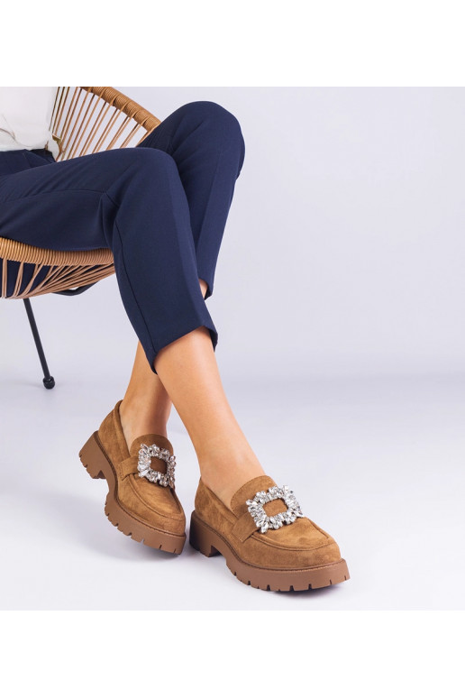 Brūni sieviešu mokasīni no eko...