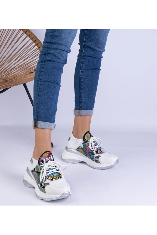 Baltas sieviešu sporta kedas ar...