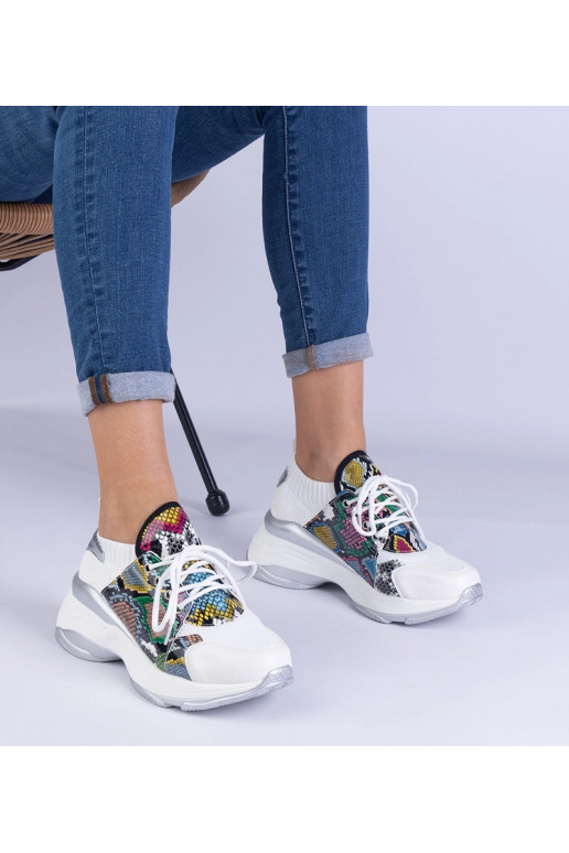 Baltas sieviešu sporta kedas ar...