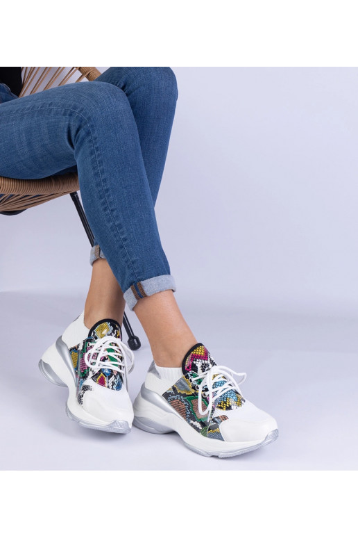 Baltas sieviešu sporta kedas ar...