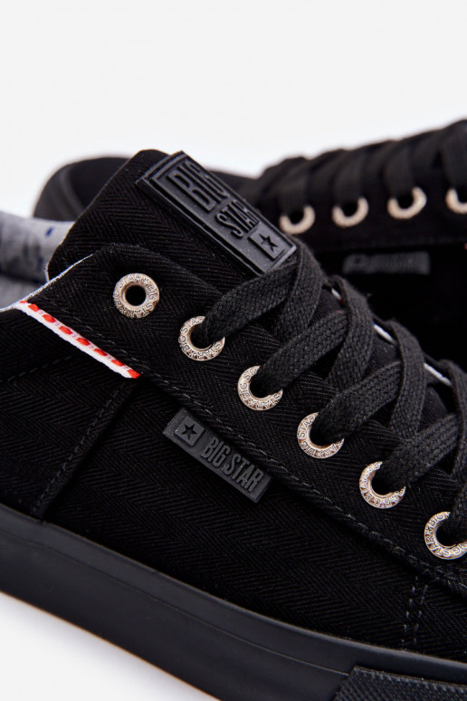 Zems vīriešiem Auduma brīvā laika apavi Big Star KK174002 melnas krāsas