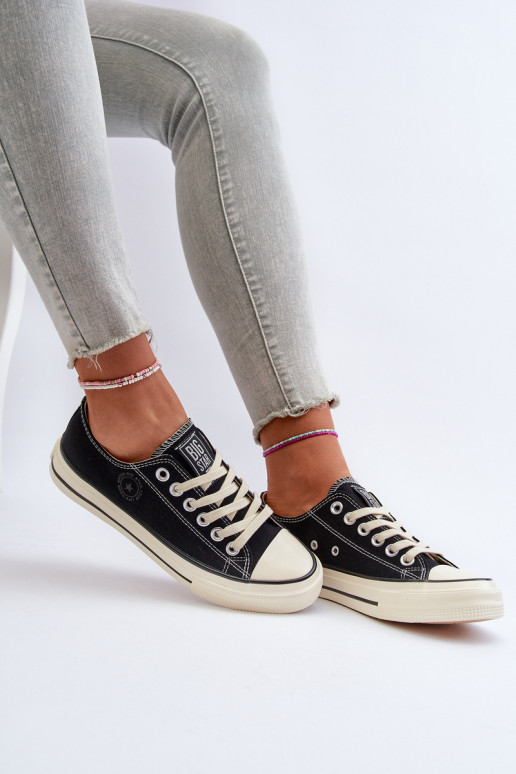 Zems sieviešu puszābaki Big Star NN274269 melnas krāsas Zems sieviešu puszābaki Big Star NN274269 melnas krāsas