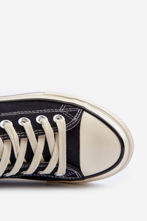 Zems sieviešu puszābaki Big Star NN274269 melnas krāsas Zems sieviešu puszābaki Big Star NN274269 melnas krāsas