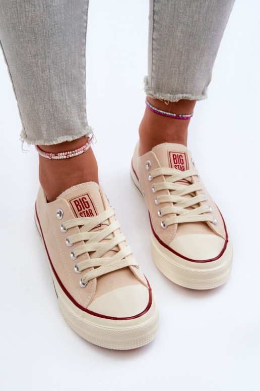 Zems sieviešu puszābaki Big Star NN274272 smilšu krāsas Zems sieviešu puszābaki Big Star NN274272 smilšu krāsas