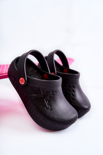 Bērnu apavi Vieglas čības Crocs Big Star II375001 melnas krāsas