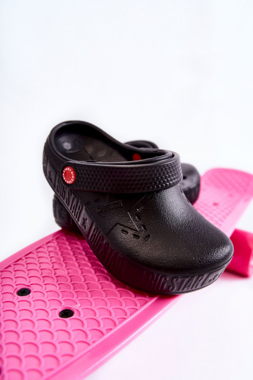 Bērnu apavi Vieglas čības Crocs Big Star II375001 melnas krāsas