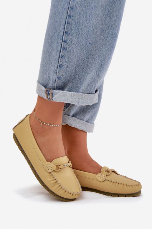 zempapēžu Āda Mokasīni ar ornamentiem S.Barski LR51-547 Dzelteni zempapēžu Āda Mokasīni ar ornamentiem S.Barski LR51-547 Dzelteni