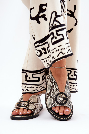 līdzenas zoles basenes ar ornamentiem Čūskas raksts smilšu krāsas-brūnas krāsas Haliones 2