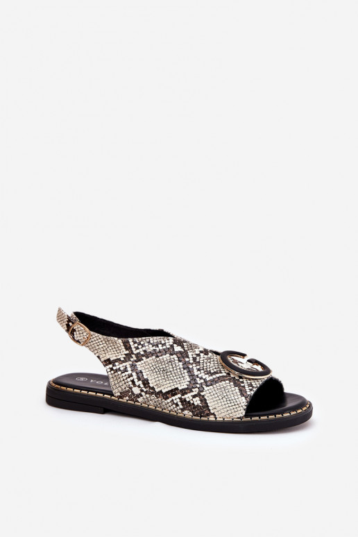 līdzenas zoles basenes ar ornamentiem Čūskas raksts smilšu krāsas-brūnas krāsas Haliones līdzenas zoles basenes ar ornamentiem Čūskas raksts smilšu krāsas-brūnas krāsas Haliones