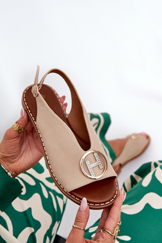 zempapēžu Eleganta stila sandales ar ornamentiem smilšu krāsas Iseliria zempapēžu Eleganta stila sandales ar ornamentiem smilšu krāsas Iseliria