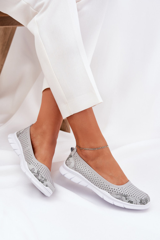 Āda Ažūra balerīnas Vinceza 95323 Pelēkas krāsas