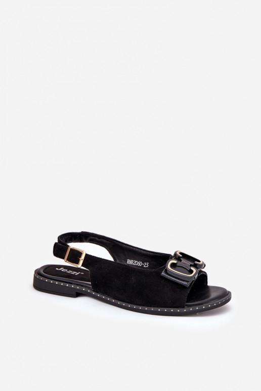 līdzenas zoles basenes ar ornamentiem Eko zamšādaoIne melnas krāsas Lilria