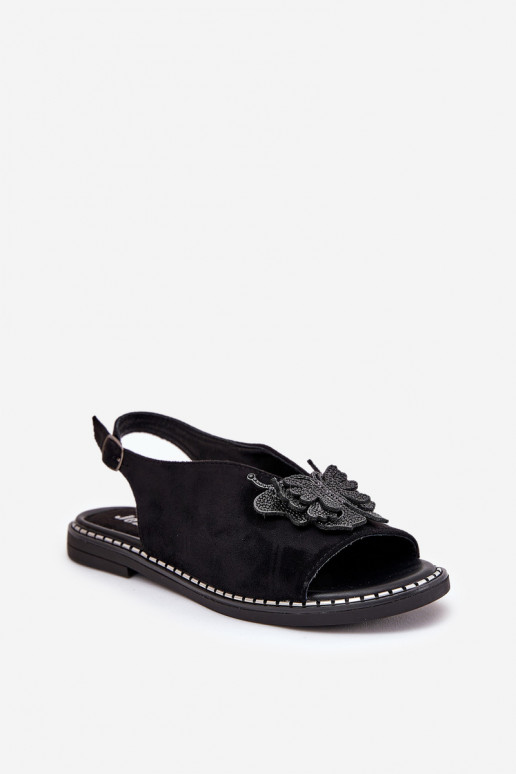 Sieviešu basenes ar platiem papēžiem ar ornamentiem melnas krāsas Setorina Sieviešu basenes ar platiem papēžiem ar ornamentiem melnas krāsas Setorina