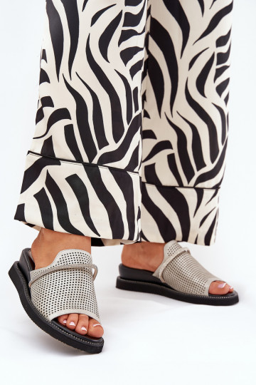 sieviešu čības Uz Ķīļa Ar dekoratīvu svītru Sudraba krāsas TeriInes