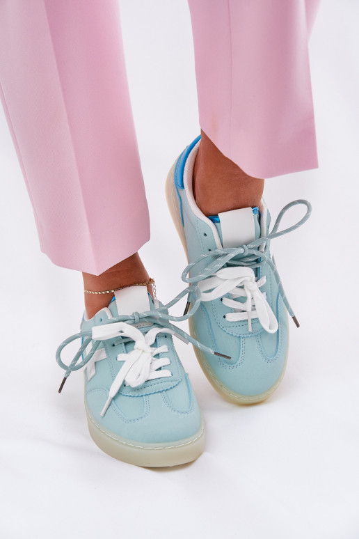 Zems sporta apavi Sieviešu ar leoparda kažokādas rakstu piparmētras krāsas Zelevelis Zems sporta apavi Sieviešu ar leoparda kažokādas rakstu piparmētras krāsas Zelevelis