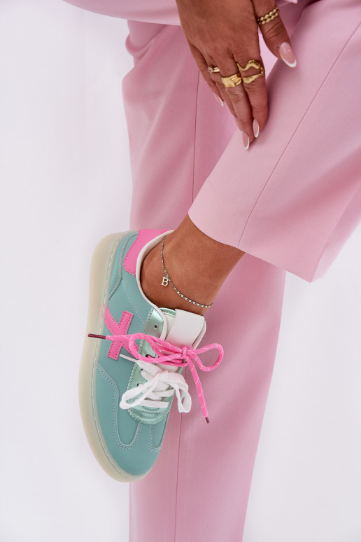 Zems sporta apavi Sieviešu ar leoparda kažokādas rakstu piparmētra-Rozā krāsas Zelevelis Zems sporta apavi Sieviešu ar leoparda kažokādas rakstu piparmētra-Rozā krāsas Zelevelis