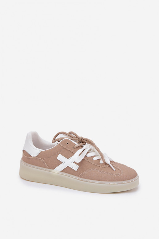 Zems sporta apavi Sieviešu smilšu krāsas Zelevelis Zems sporta apavi Sieviešu smilšu krāsas Zelevelis