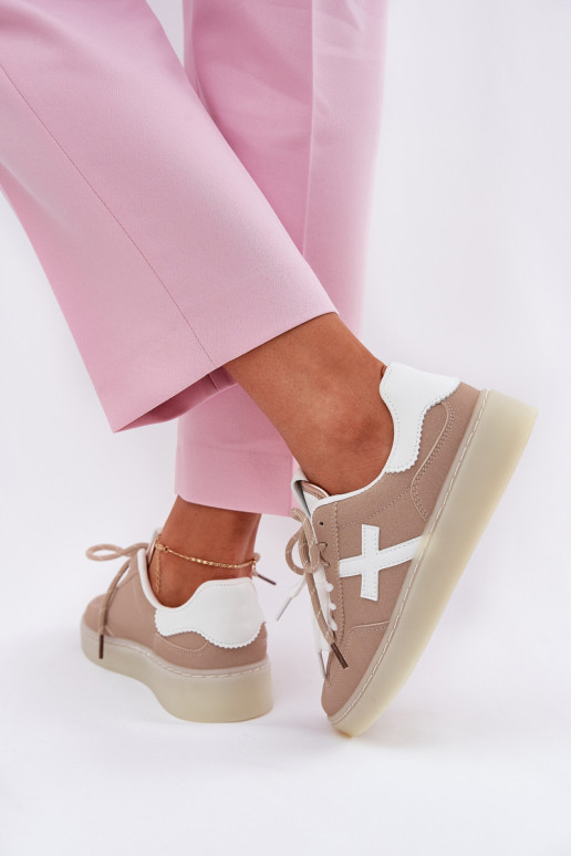 Zems sporta apavi Sieviešu smilšu krāsas Zelevelis Zems sporta apavi Sieviešu smilšu krāsas Zelevelis