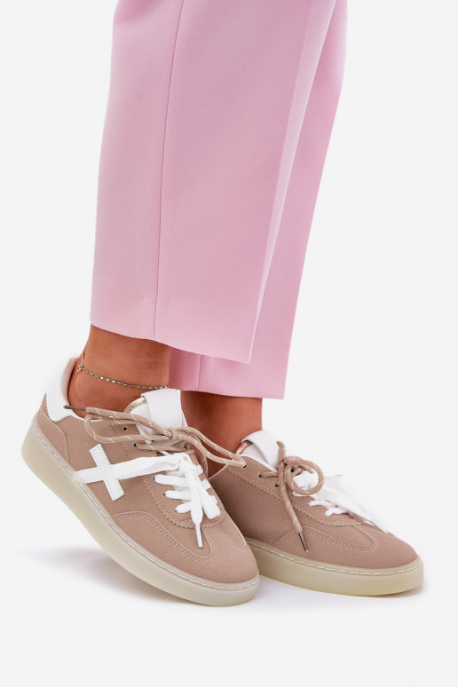 Zems sporta apavi Sieviešu smilšu krāsas Zelevelis Zems sporta apavi Sieviešu smilšu krāsas Zelevelis