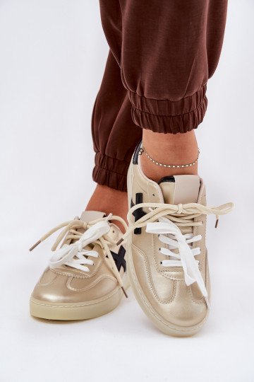 Zems sporta apavi Sieviešu Zelta krāsas Zelevelis 2